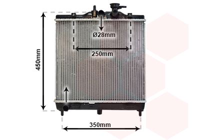 VAN WEZEL radiatorius, variklio aušinimas 83002063
